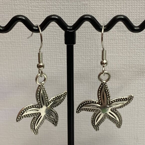 Starfish Earrings, Starfish Jewelry, Nautical Earrings, Gift Idea, Beach Earring - Picture 6 of 9